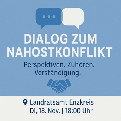Trialog zum Nahostkonflikt: Dialogabend im Landratsamt